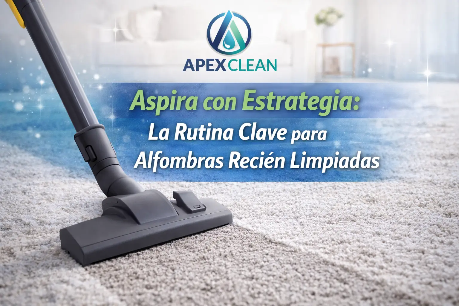 Tip #3: Aspira con Estrategia: La Rutina Clave para Alfombras Recién Limpiadas