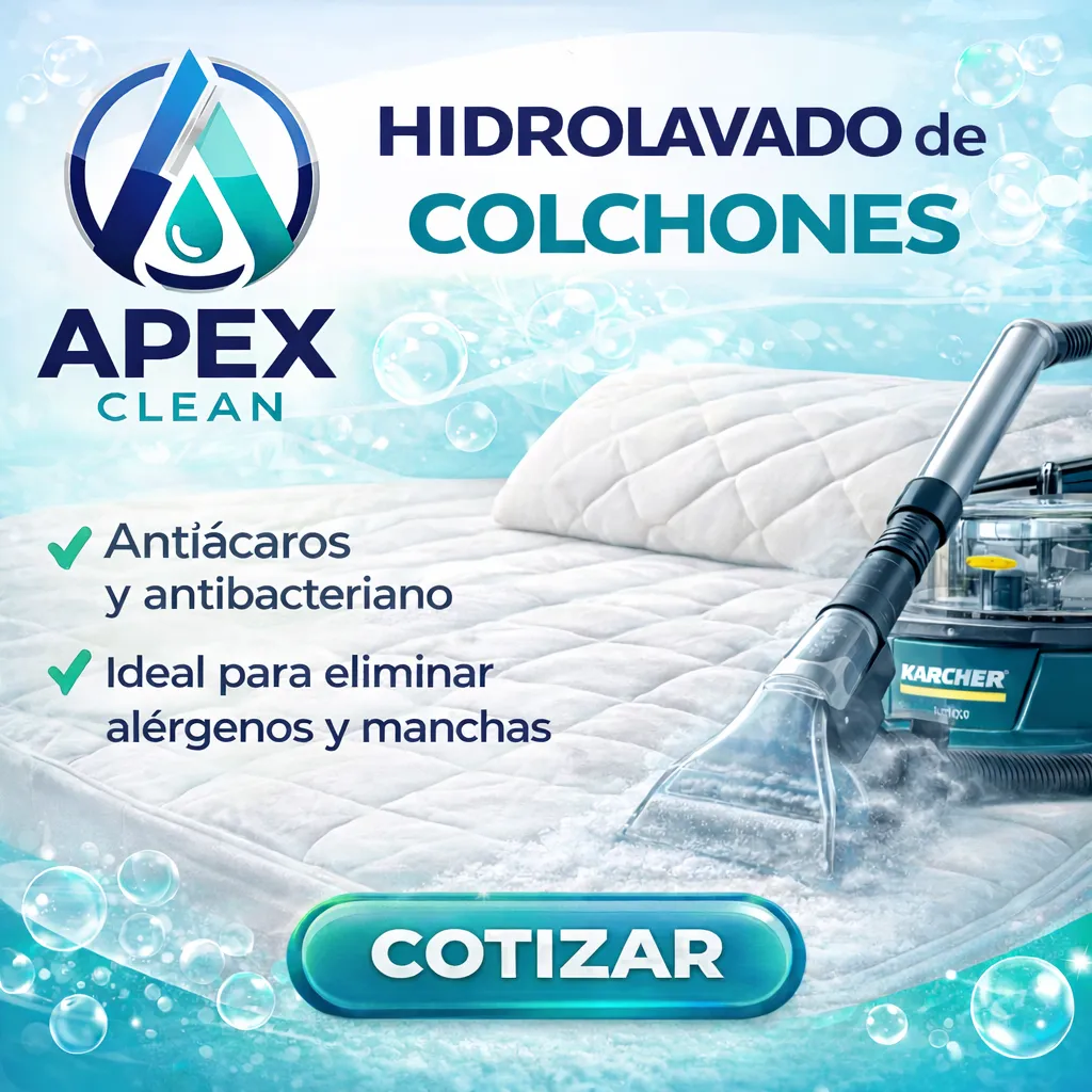 ApexClean servicio limpieza colchones en Ambato, Baños, Latacunga, Riobamba, Puyo.