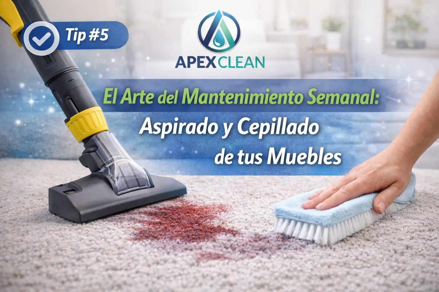 Tip #5: El Arte del Mantenimiento Semanal: Aspirado y Cepillado de tus Muebles